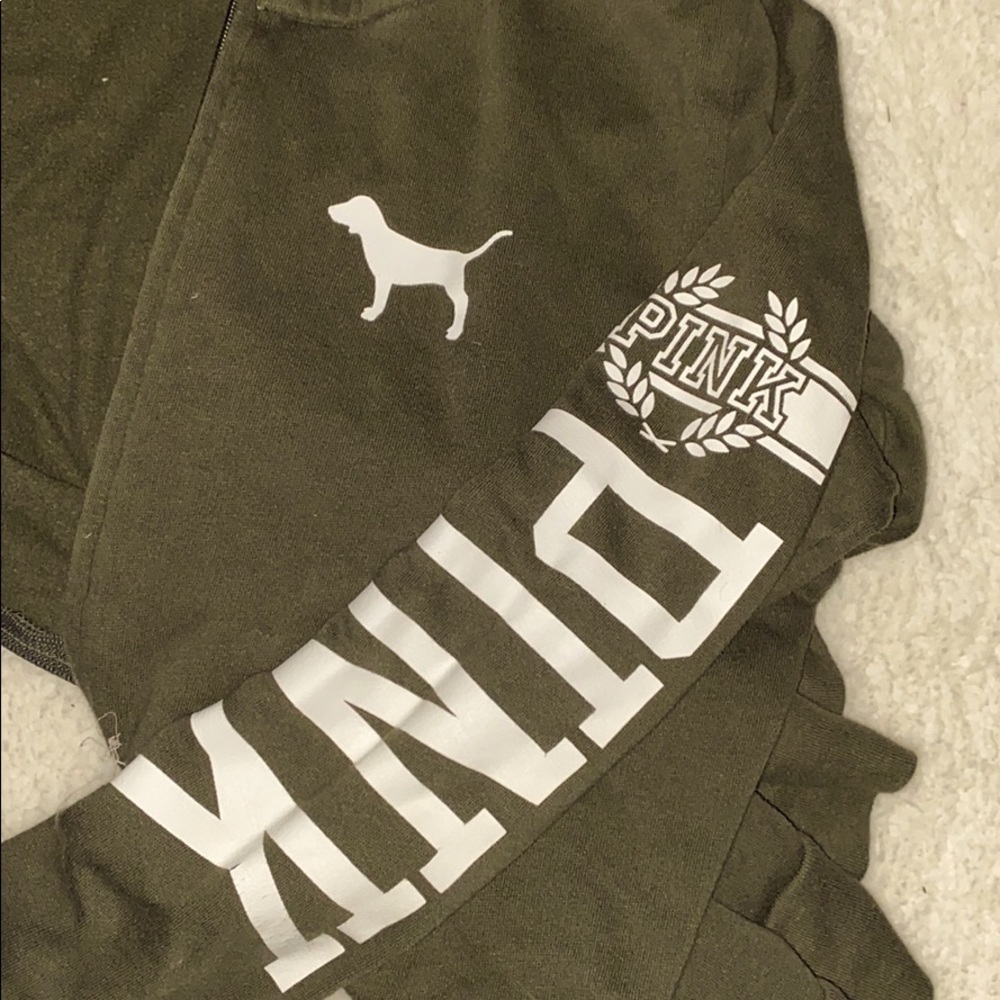 Green PINK zip up⚡️🌻